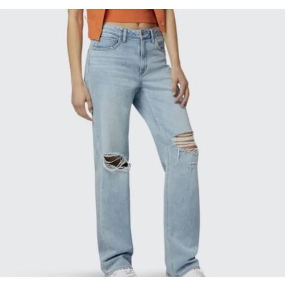 Favorite Daughter The Tommy Mid-rise Boyfriend Distressed Jeans Sz 33 - Picture 1 of 5